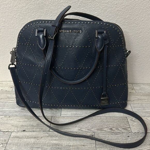 Michael Kors Adele Studded Leather Dome Bag - Picture 2 of 15